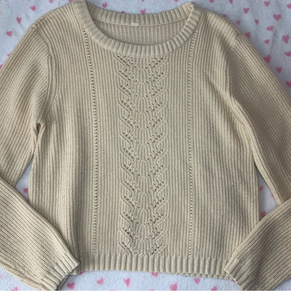 Cozy Cream Knit Sweater